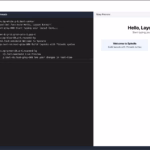 screenshot of the spindle MVP display window with editor viewable and output generated